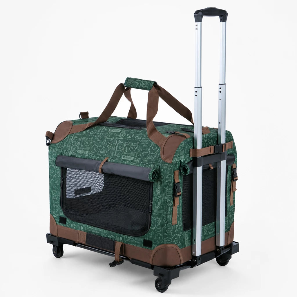 Large Foldable Pet Carrier for Cats and Dogs