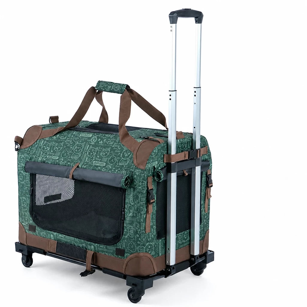 Large Foldable Pet Carrier for Cats and Dogs