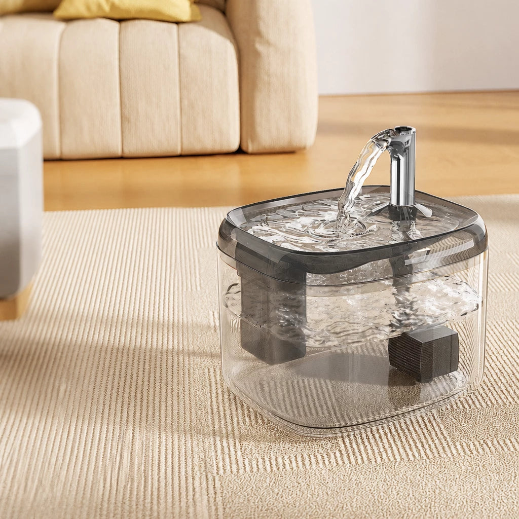 Automatic Pet Water Fountain with Quiet Circulating Flow