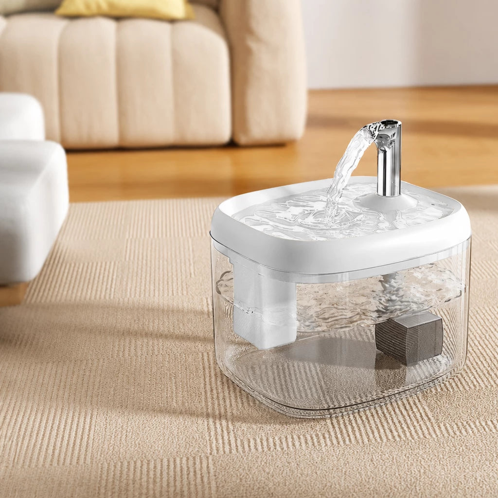 Automatic Pet Water Fountain with Quiet Circulating Flow