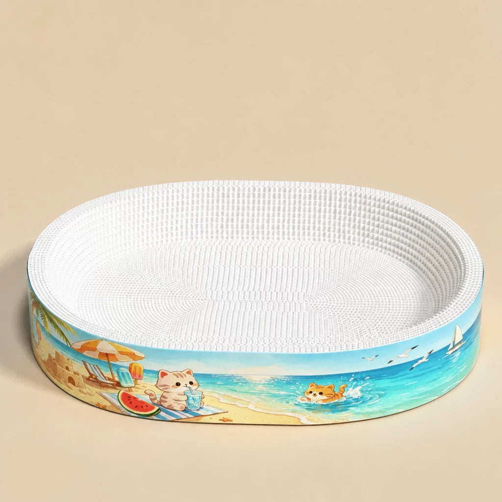 Corrugated Cardboard Cat Scratcher Lounge Bed