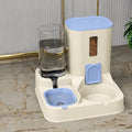 Automatic Pet Feeder with Dual Food and Water Bowls