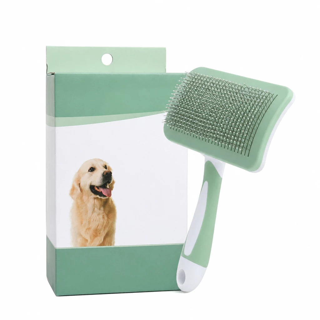 Self-Cleaning Pet Grooming Brush for Dogs and Cats