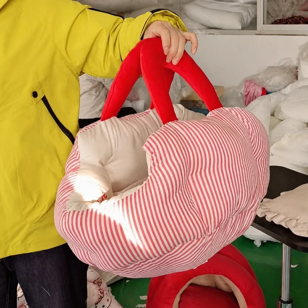 Portable Polyester Pet Bed with Carry Handle