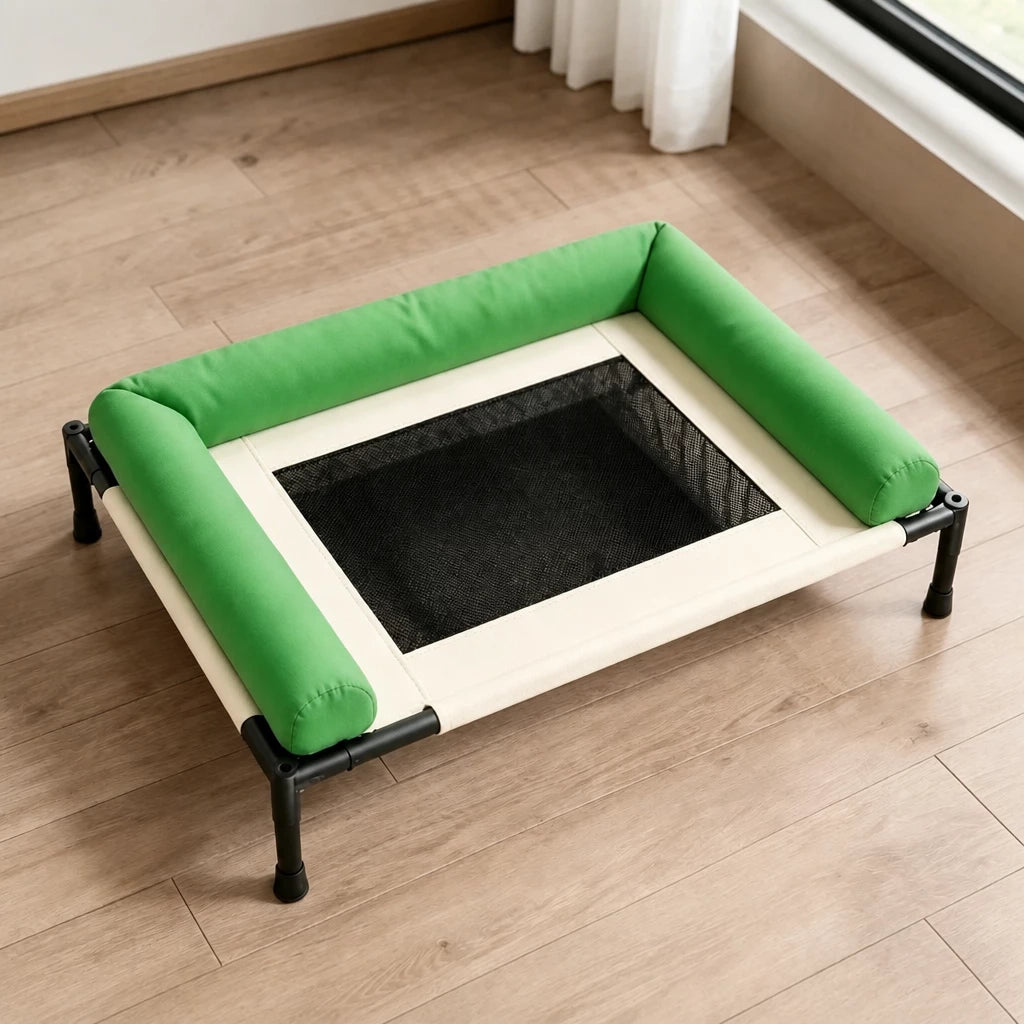 Elevated Pet Cot Bed with Removable Washable Cover
