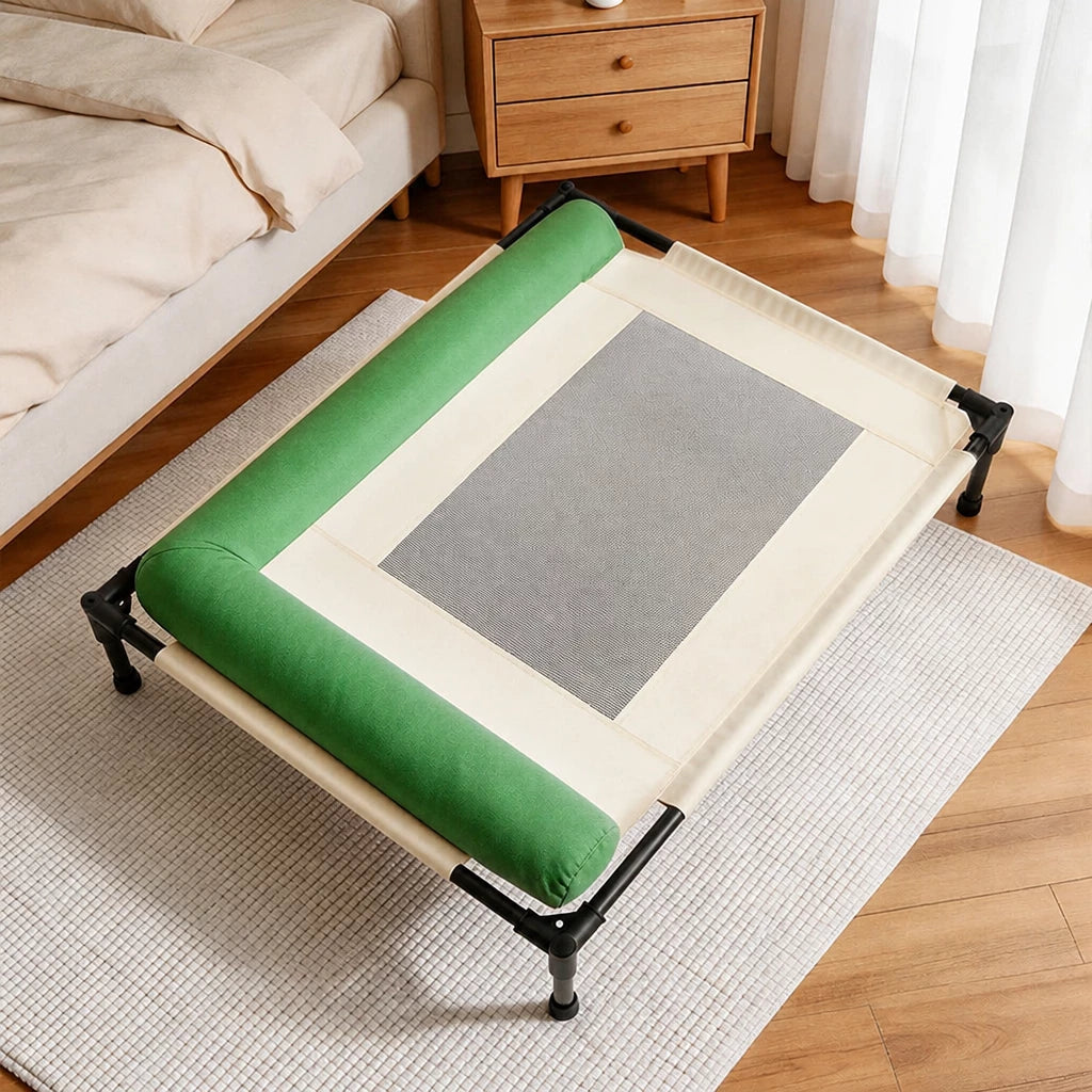 Elevated Pet Cot Bed with Removable Washable Cover