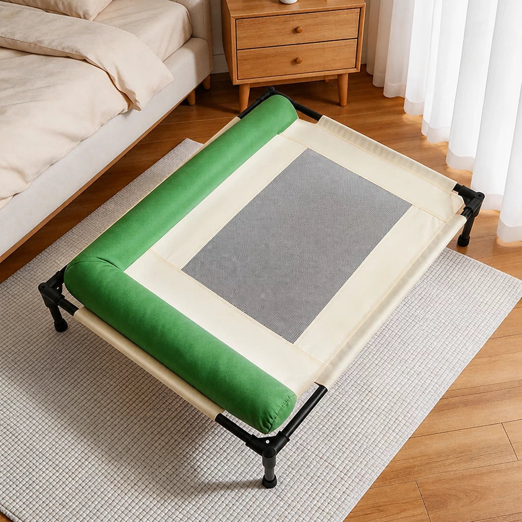 Elevated Pet Cot Bed with Removable Washable Cover
