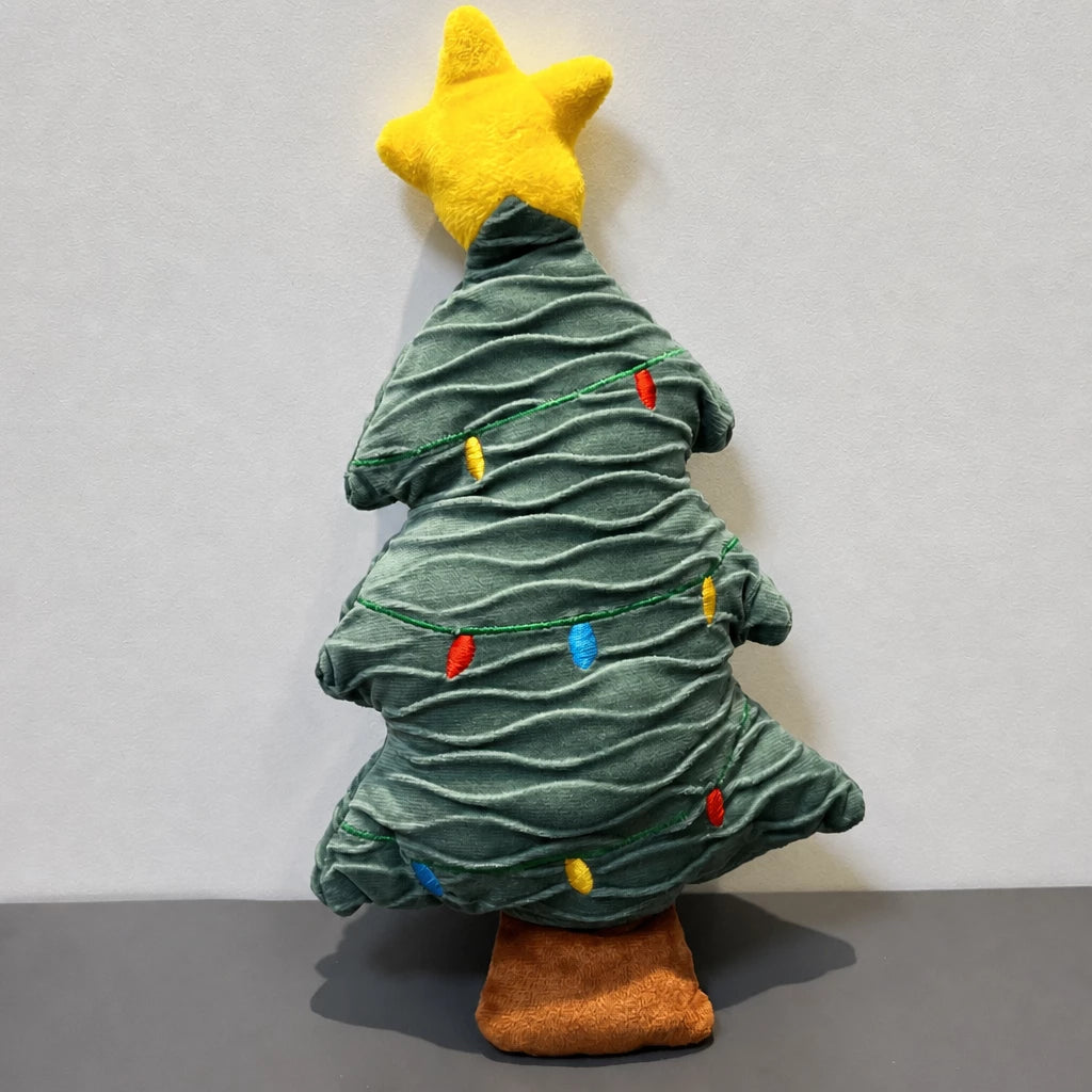 Plush Dog Toys with Squeakers and Crinkle Details