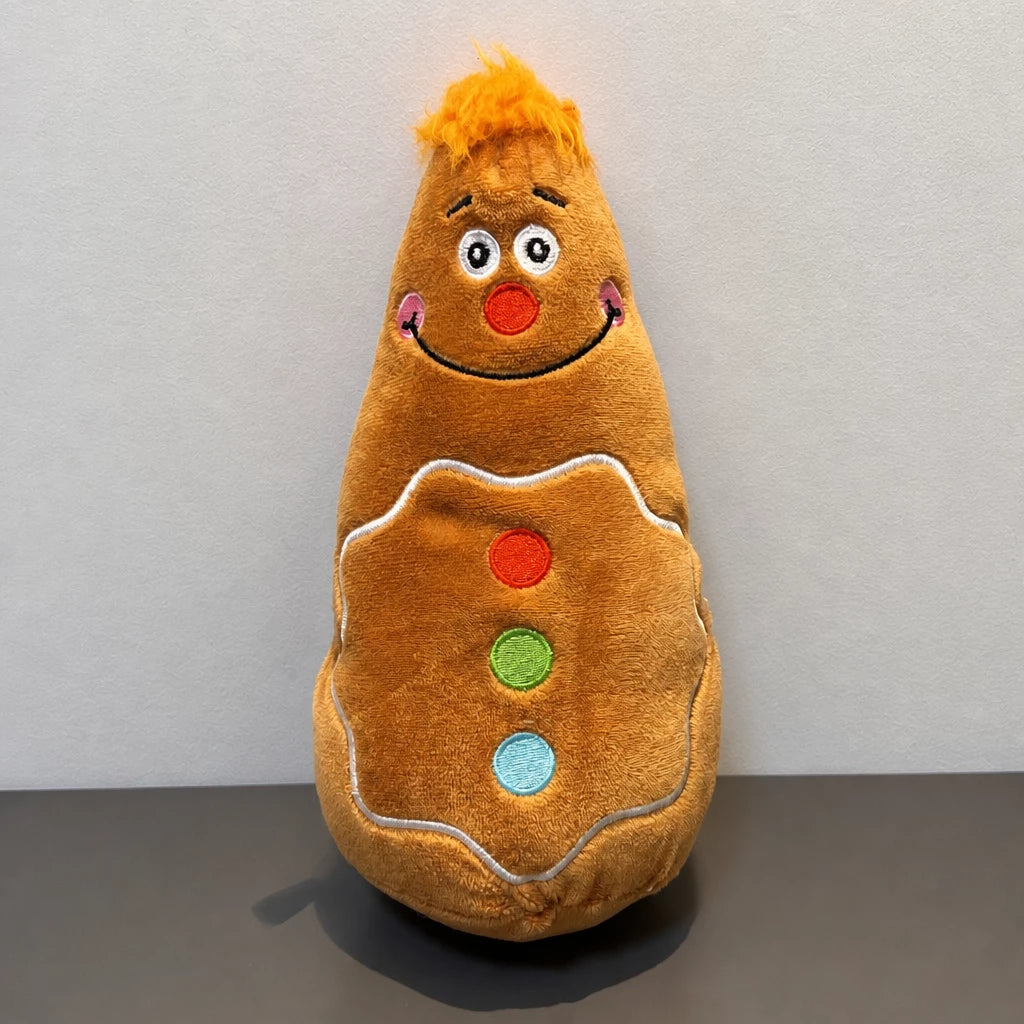 Plush Dog Toys with Squeakers and Crinkle Details