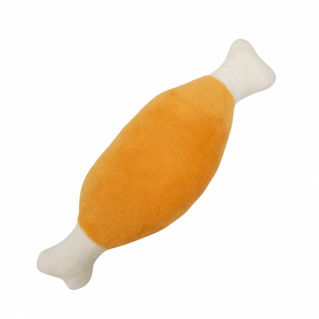 Plush Squeaky Chicken Leg Dog Toy