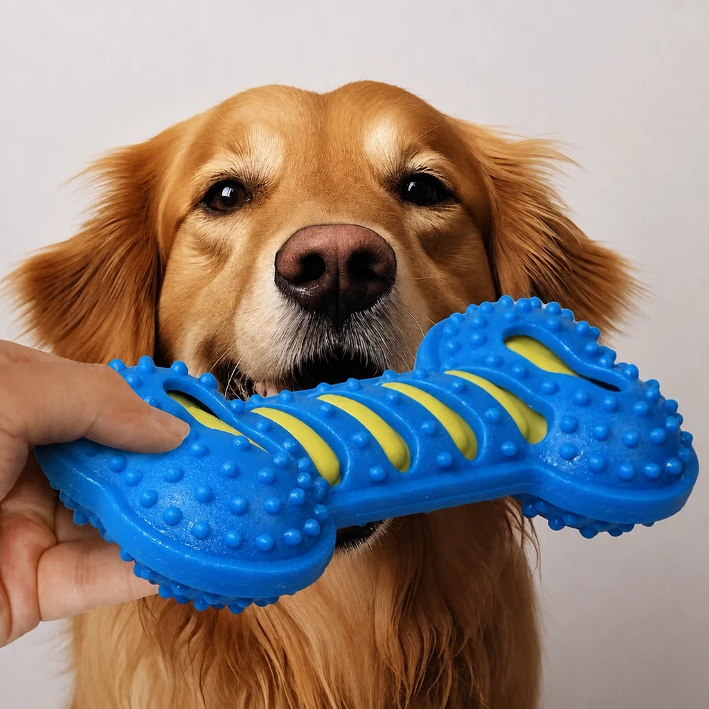 Double-Layer Squeaky Bone Toy for Large Dogs