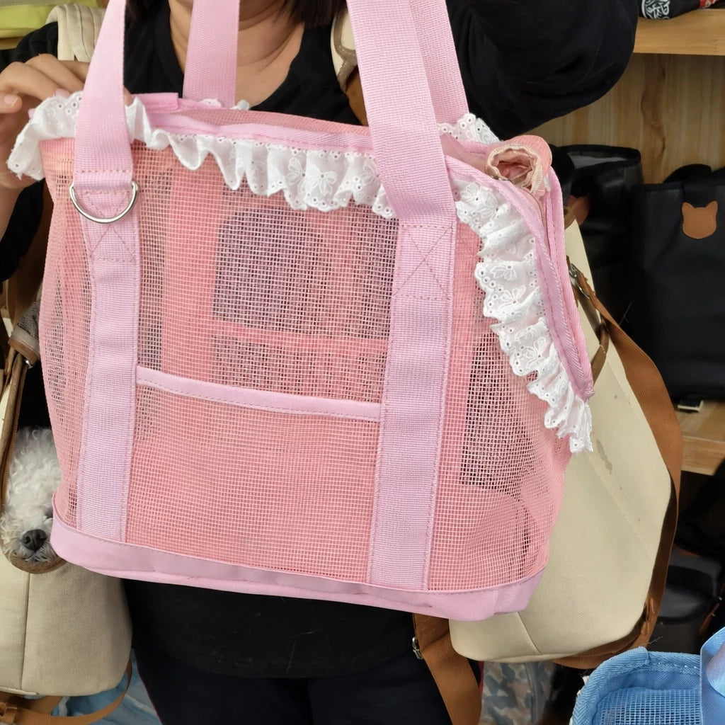 Mesh Crossbody Pet Carrier