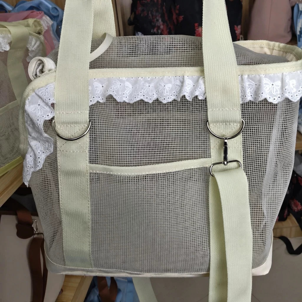 Mesh Crossbody Pet Carrier