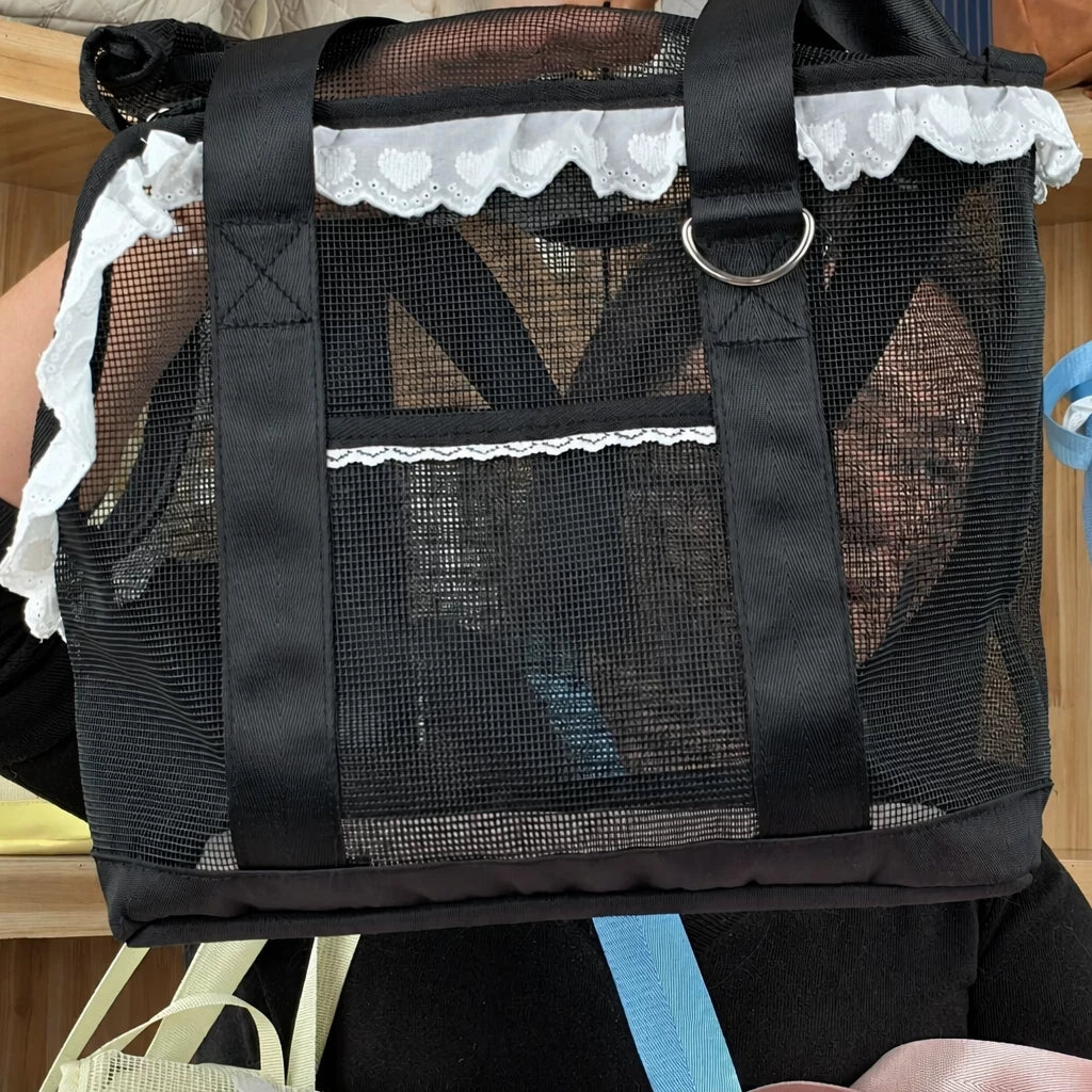 Mesh Crossbody Pet Carrier