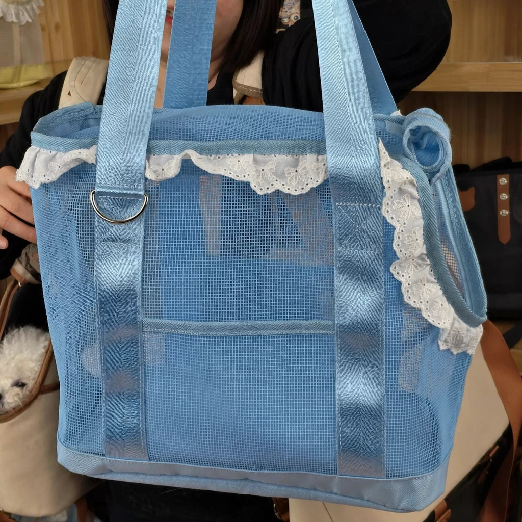 Mesh Crossbody Pet Carrier