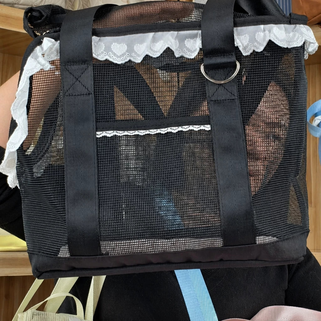 Mesh Crossbody Pet Carrier