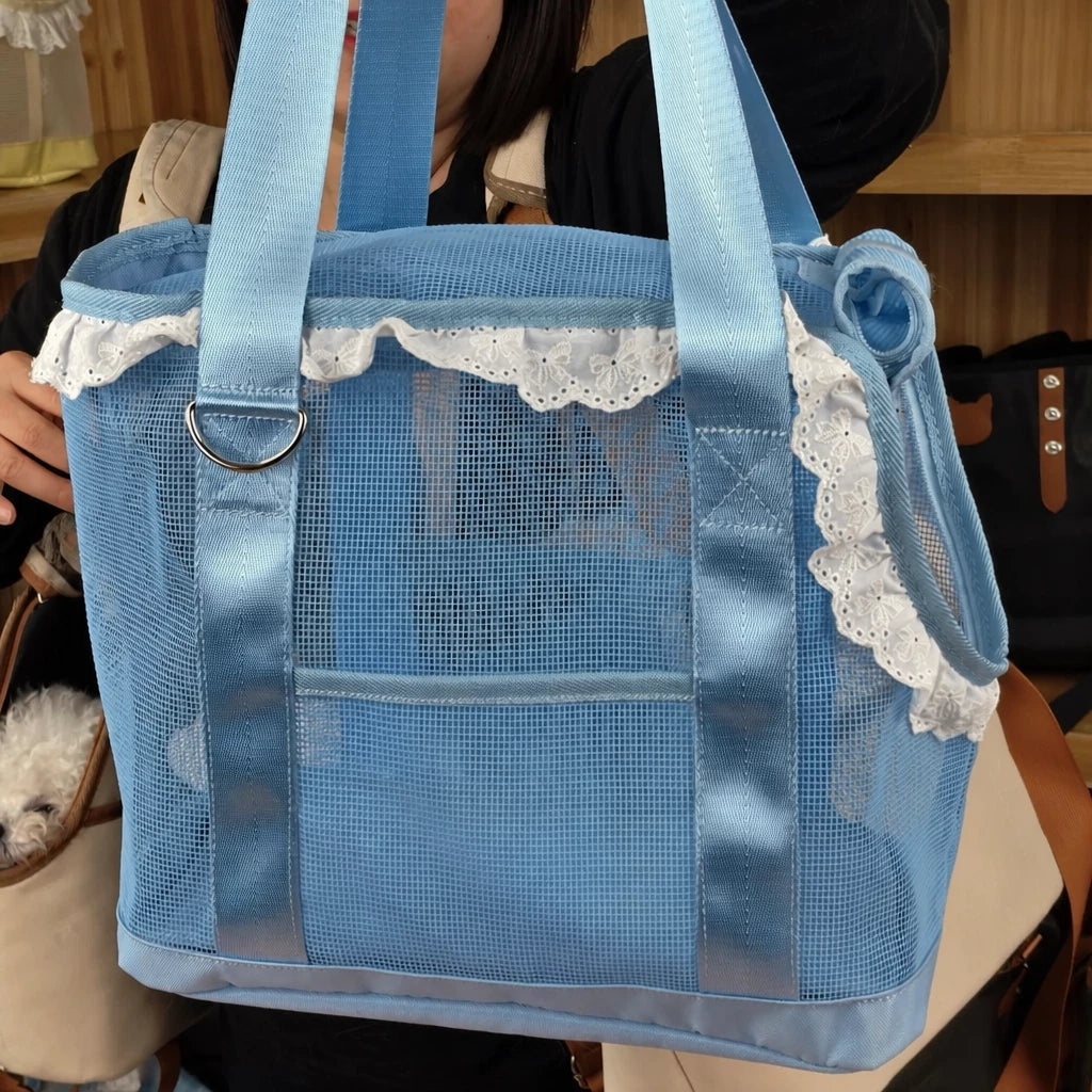 Mesh Crossbody Pet Carrier