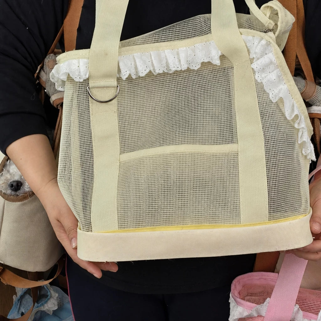 Mesh Crossbody Pet Carrier