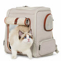 Canvas Pet Carrier Backpack for Cats and Small Dogs