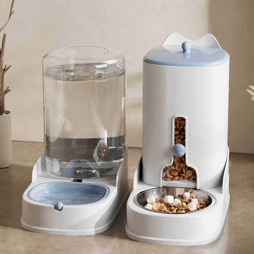 Automatic Pet Feeder and Water Dispenser