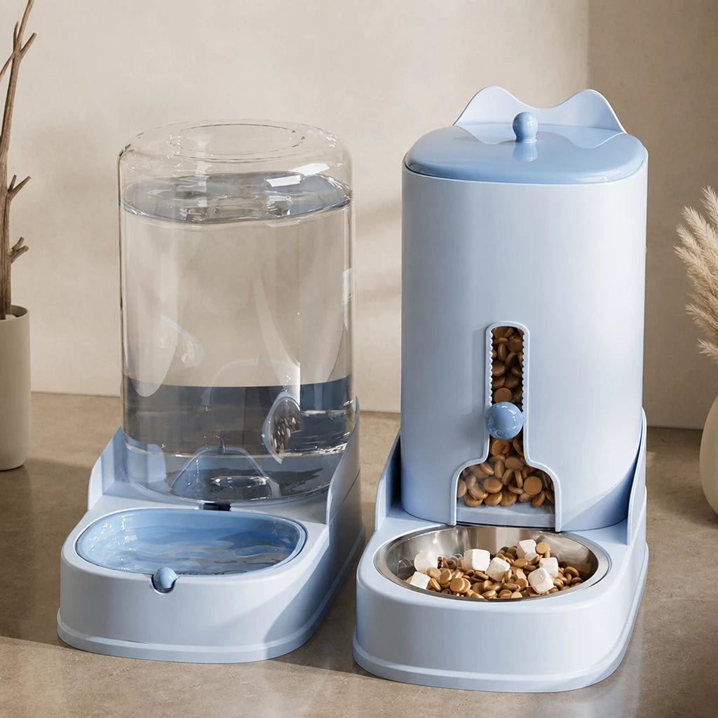 Automatic Pet Feeder and Water Dispenser