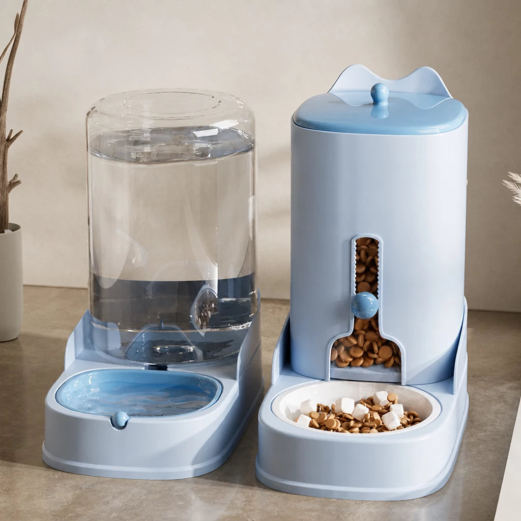 Automatic Pet Feeder and Water Dispenser
