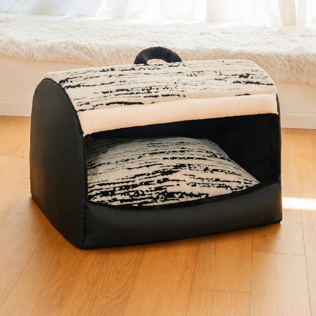 Pet Tent Bed with Removable Washable Mat