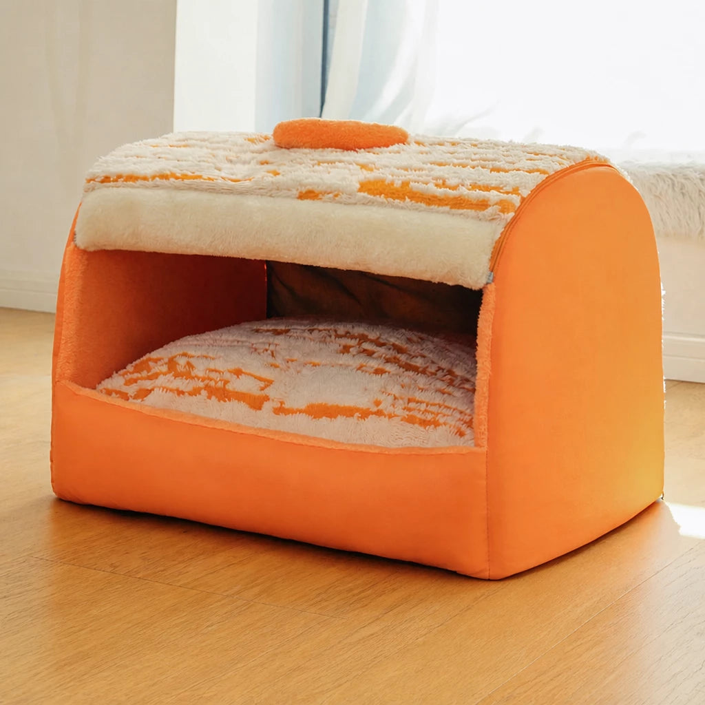 Pet Tent Bed with Removable Washable Mat