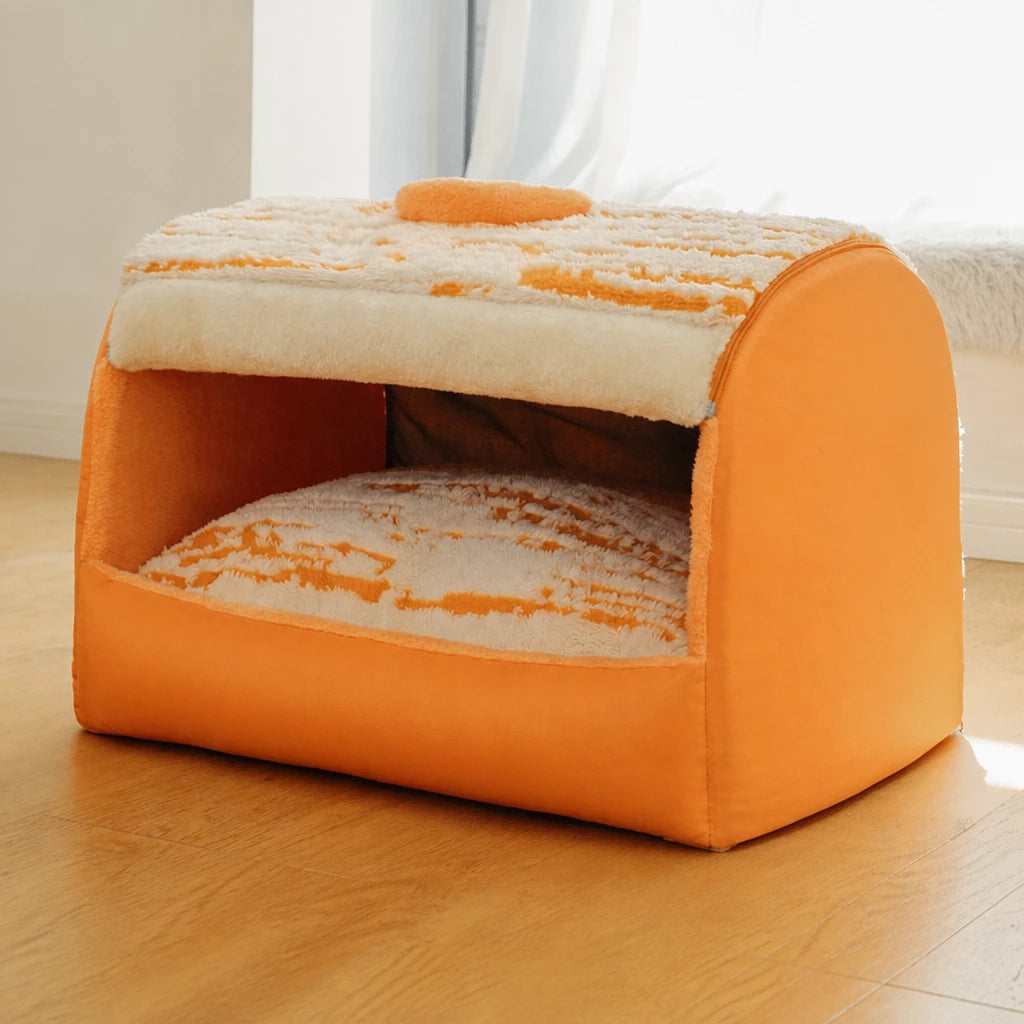 Pet Tent Bed with Removable Washable Mat