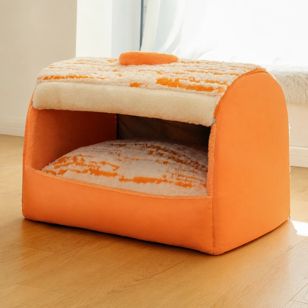 Pet Tent Bed with Removable Washable Mat