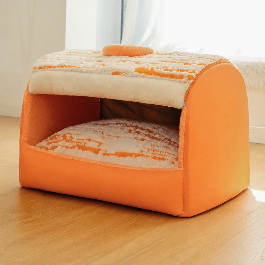 Pet Tent Bed with Removable Washable Mat