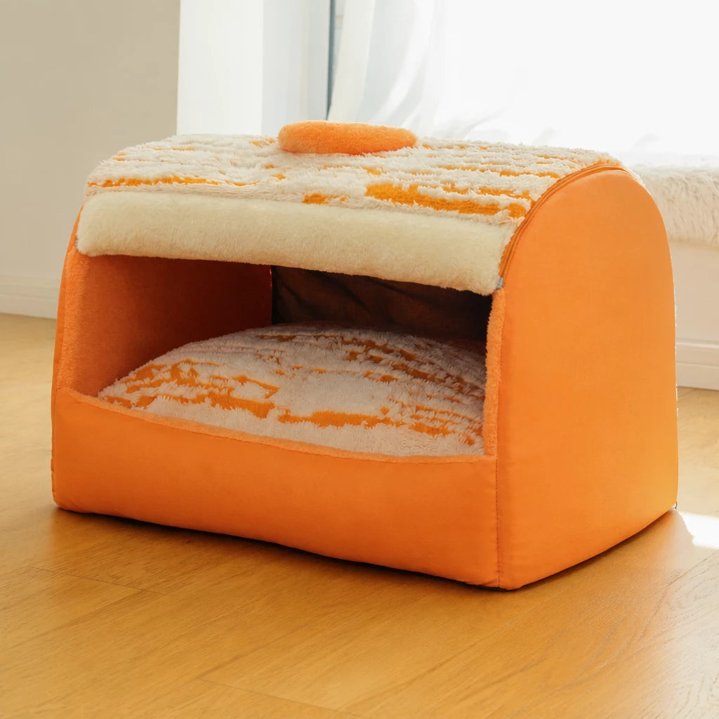 Pet Tent Bed with Removable Washable Mat