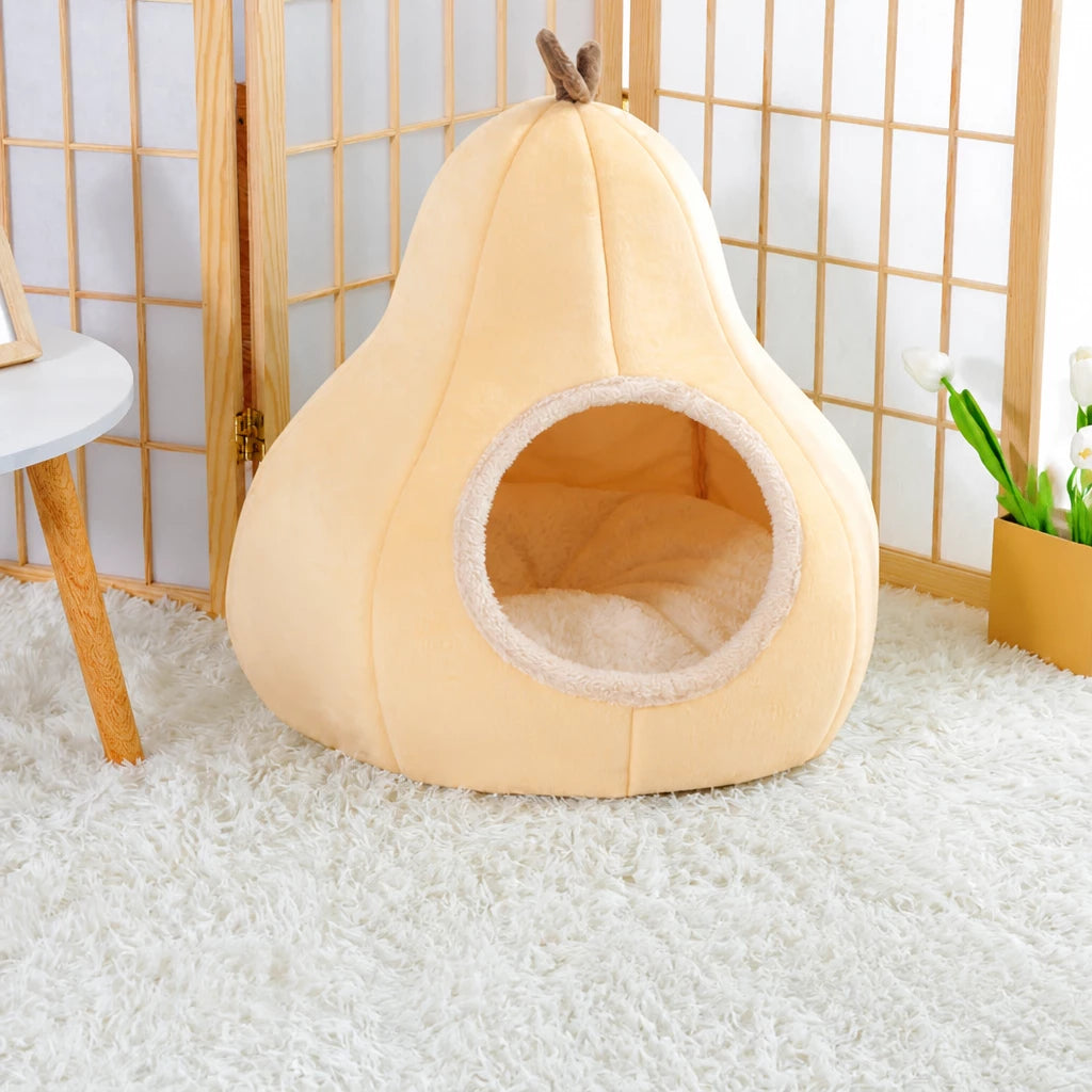 Enclosed Tent-Style Pet Bed for Cats and Small Dogs