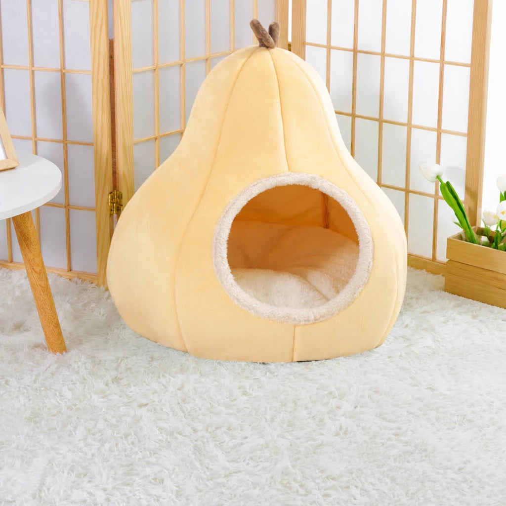 Enclosed Tent-Style Pet Bed for Cats and Small Dogs