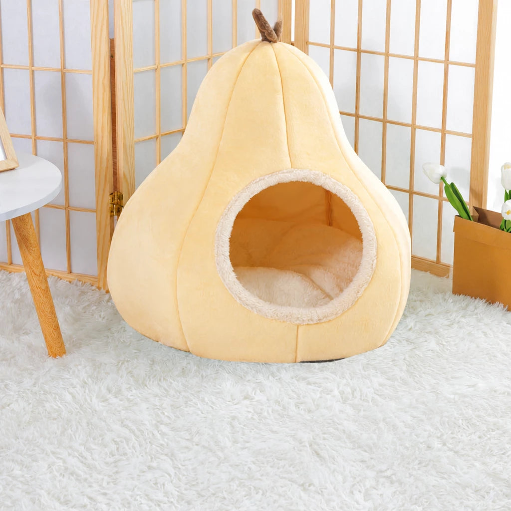 Enclosed Tent-Style Pet Bed for Cats and Small Dogs