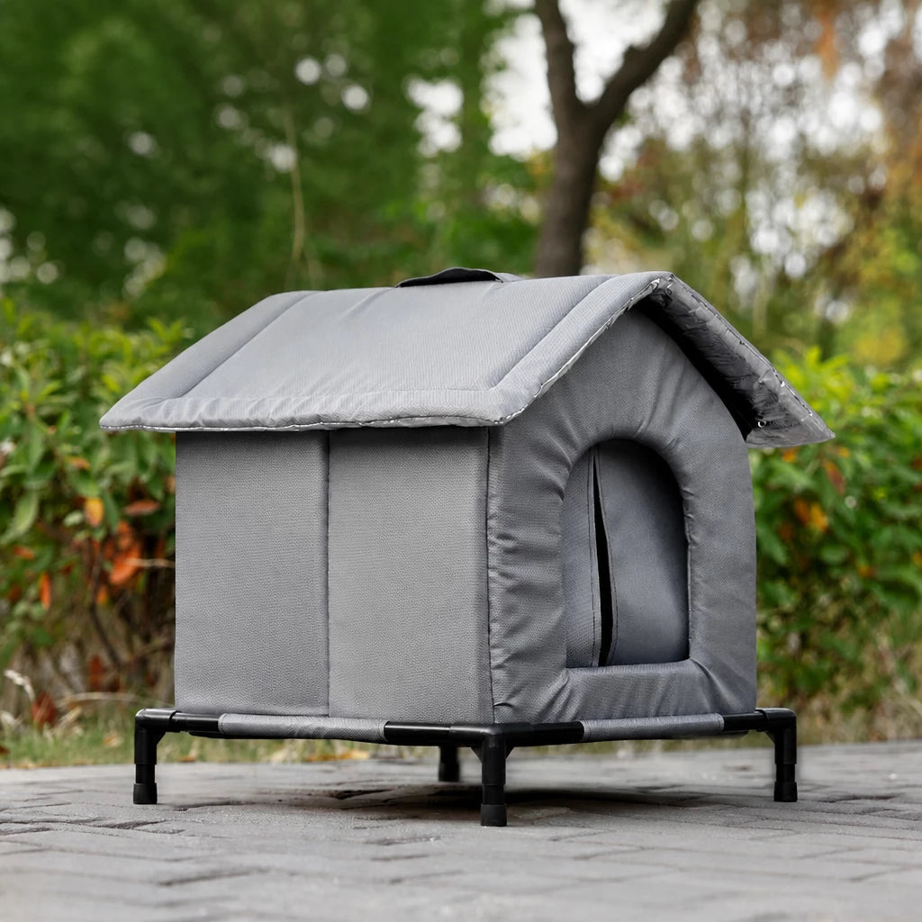 Outdoor Enclosed Pet Shelter for Cats and Dogs