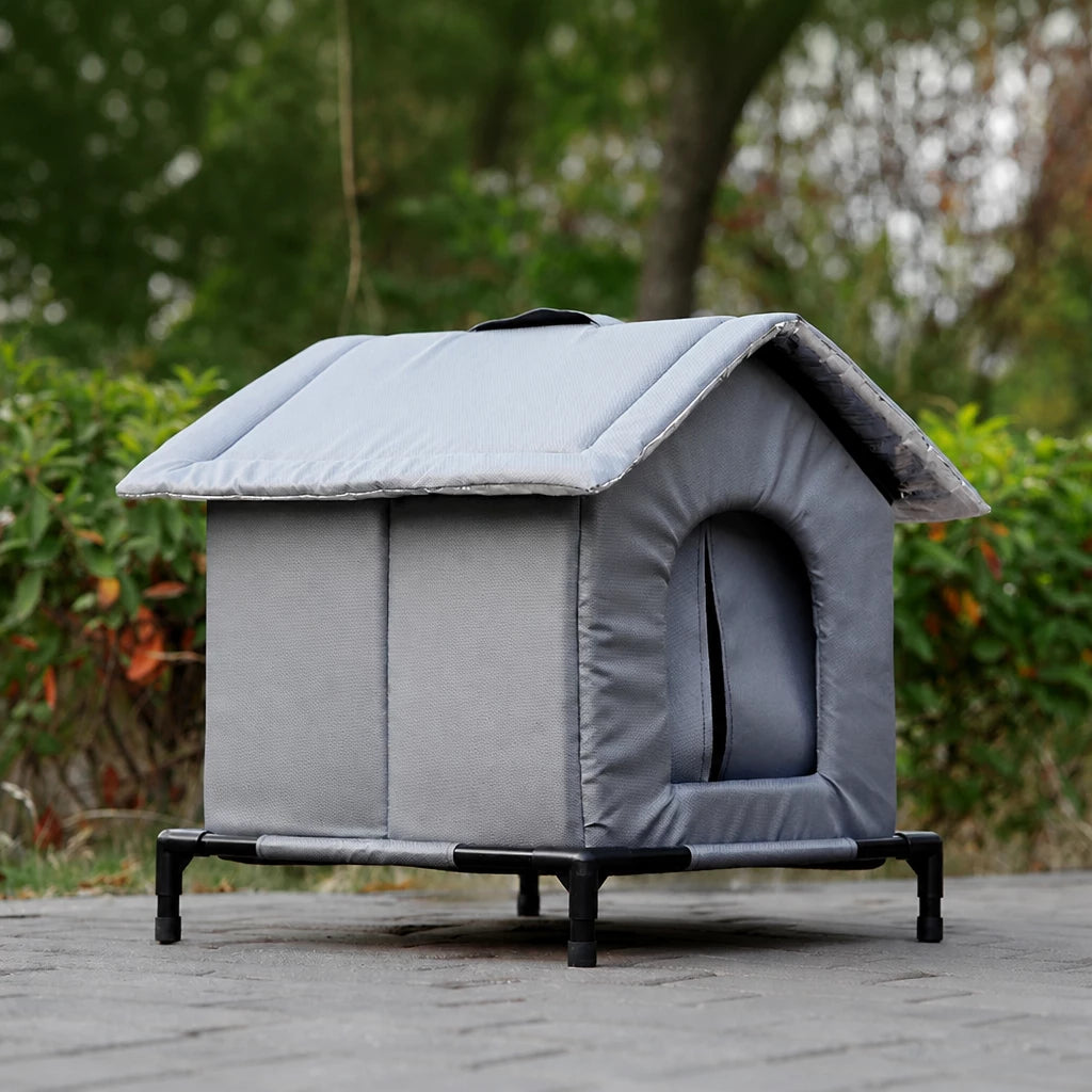 Outdoor Enclosed Pet Shelter for Cats and Dogs