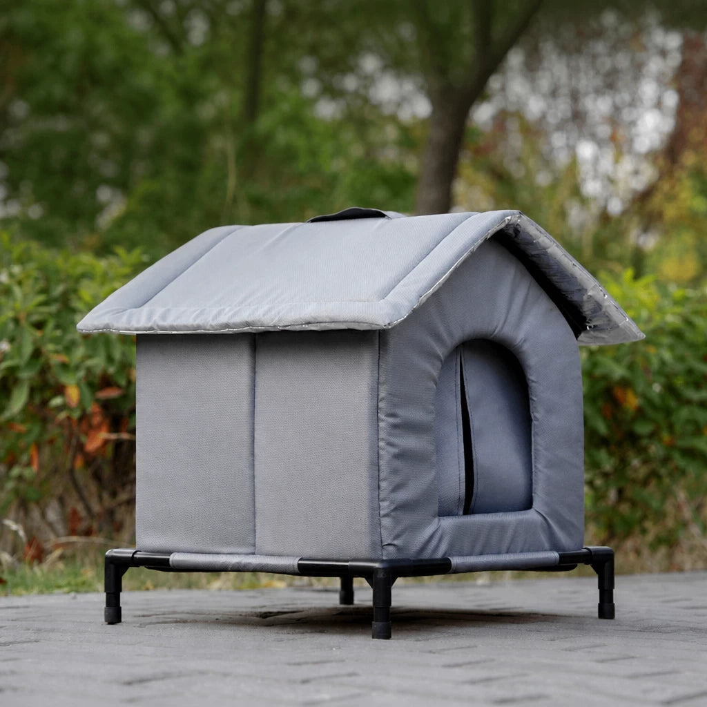 Outdoor Enclosed Pet Shelter for Cats and Dogs