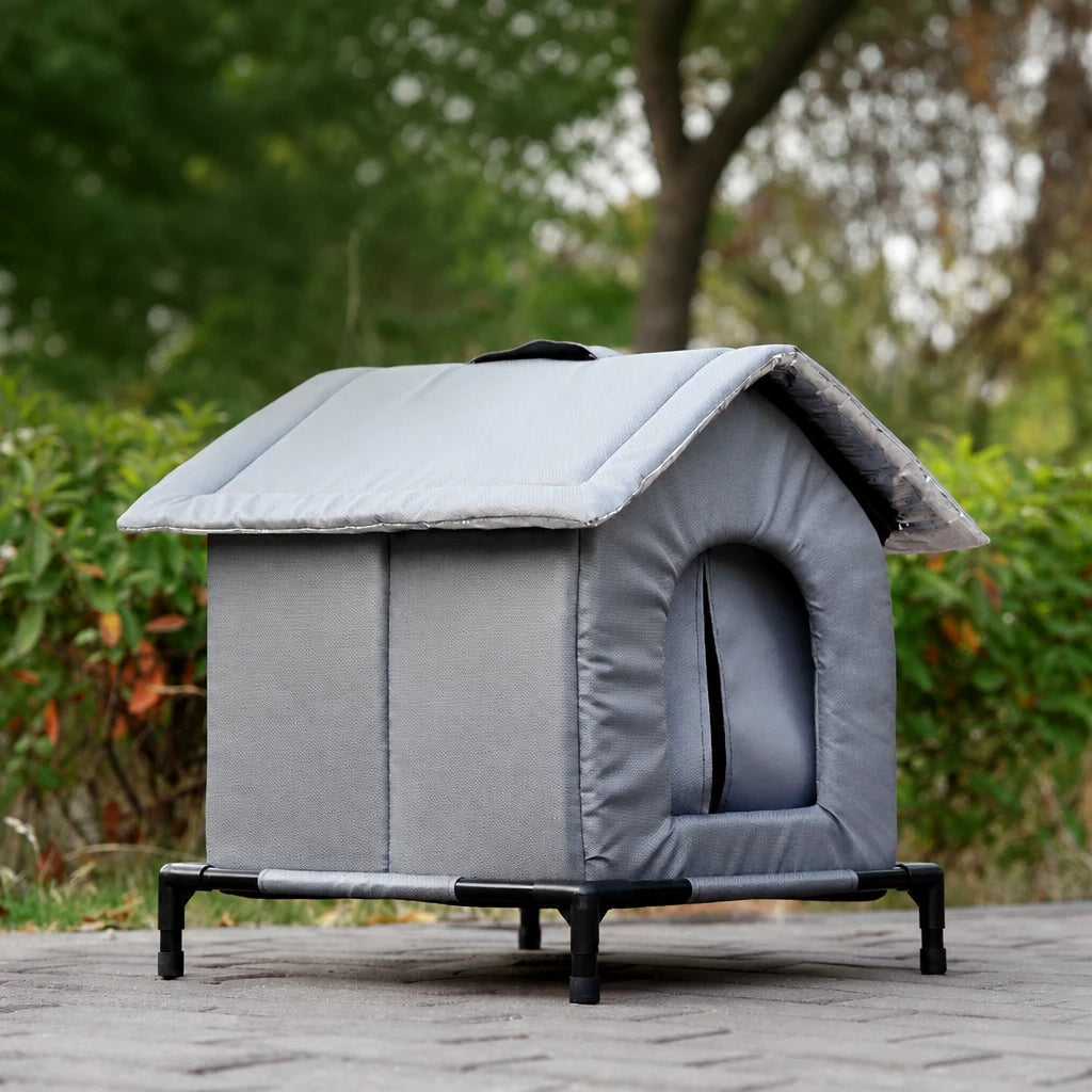 Outdoor Enclosed Pet Shelter for Cats and Dogs