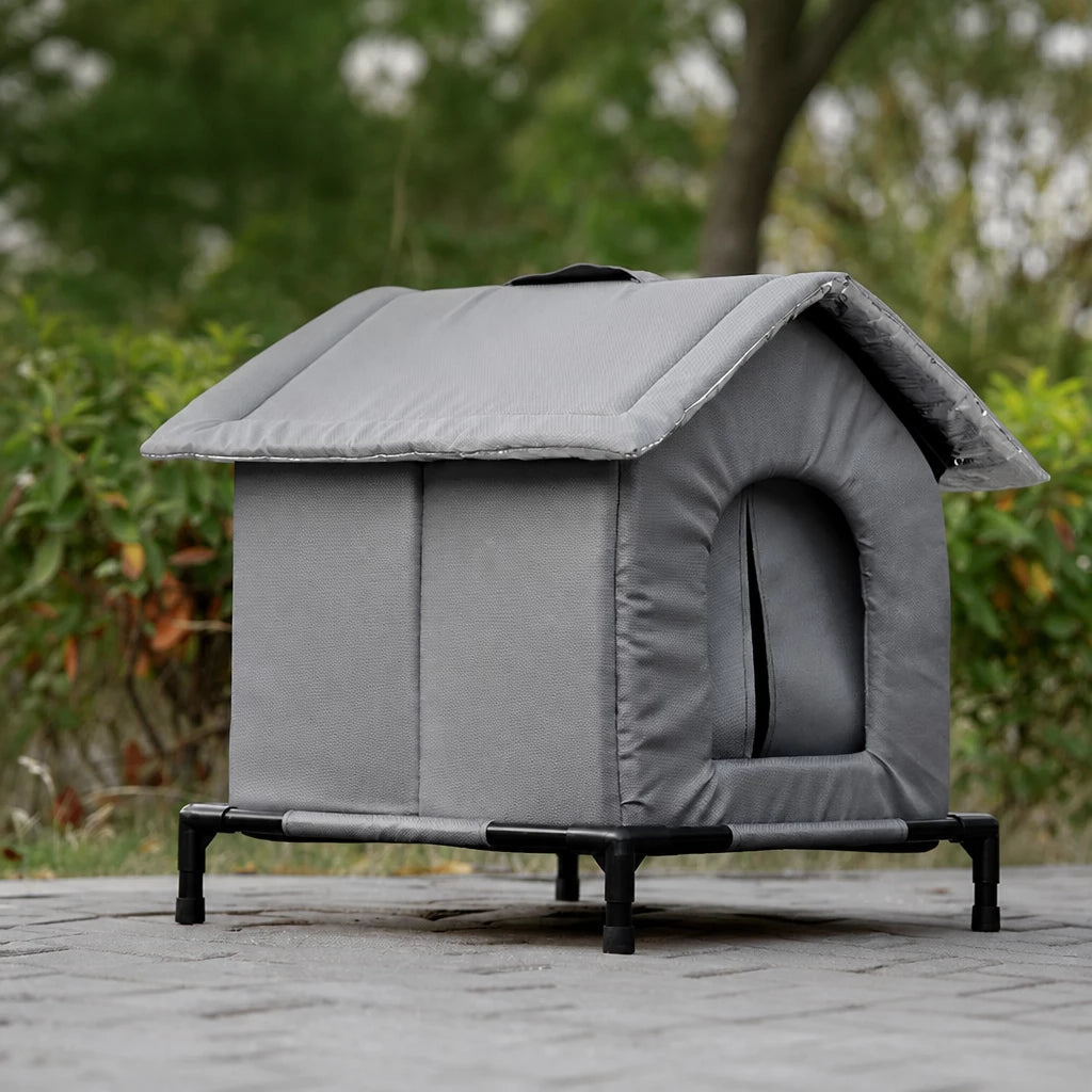 Outdoor Enclosed Pet Shelter for Cats and Dogs