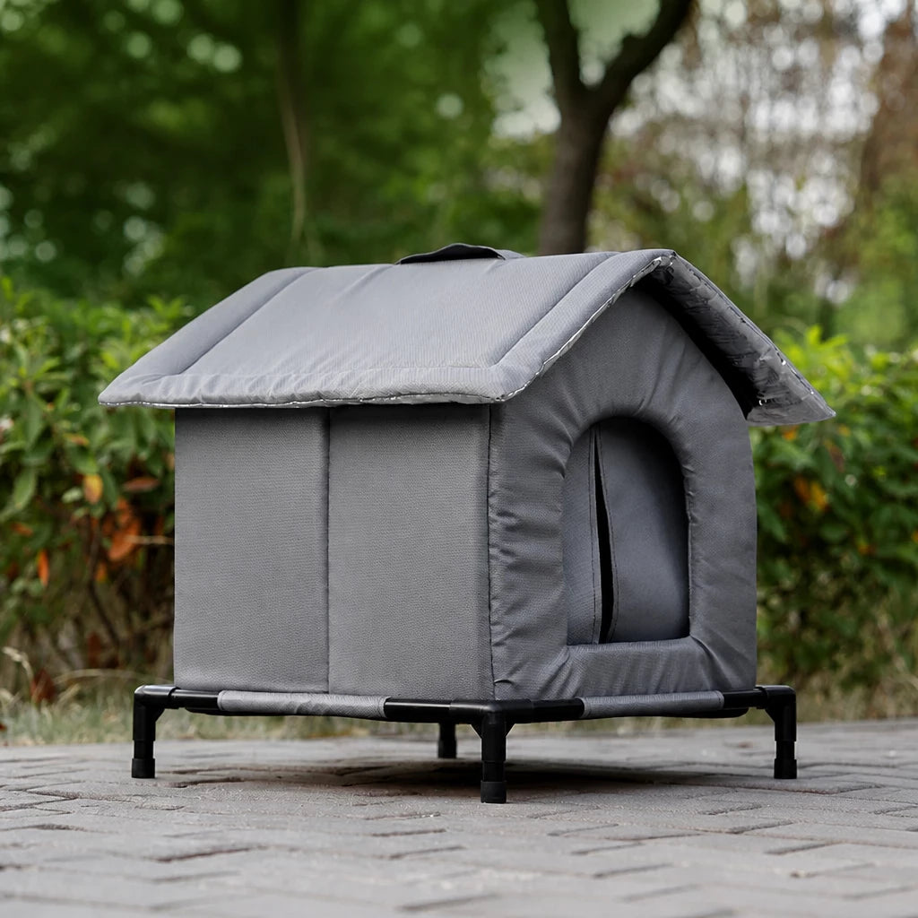 Outdoor Enclosed Pet Shelter for Cats and Dogs