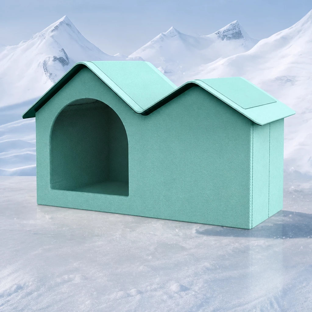 Enclosed Nylon Cat Bed with Ice Pack Inserts
