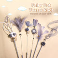 Feather Cat Teaser Wand Toy with Bell