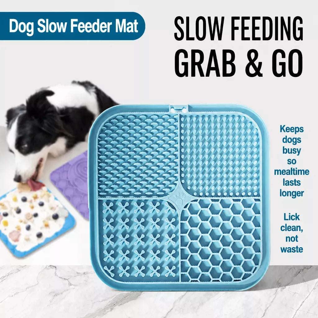 Silicone Slow Feeder Lick Mat for Dogs and Cats