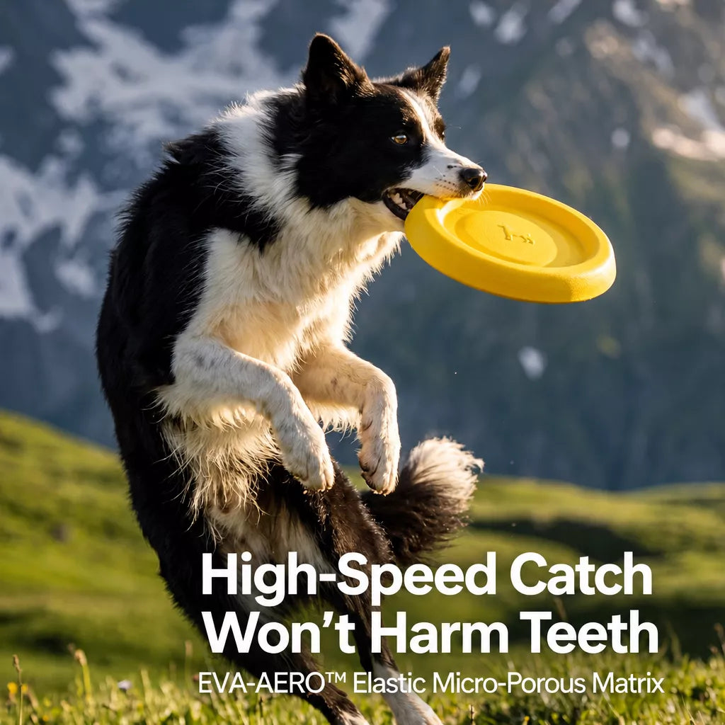 Floating Dog Frisbee Toy for Interactive Outdoor Play