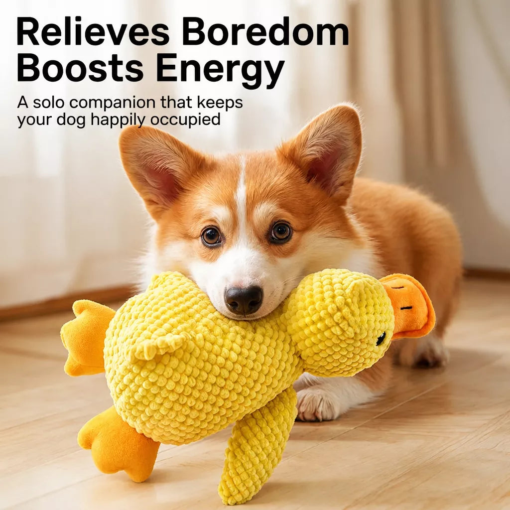 Plush Squeaky Duck Toy for Dogs and Cats