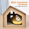 Corrugated Cardboard Cat House & Scratcher