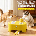 Interactive Electric Whack-a-Mole Cat Toy with Feather Teasers