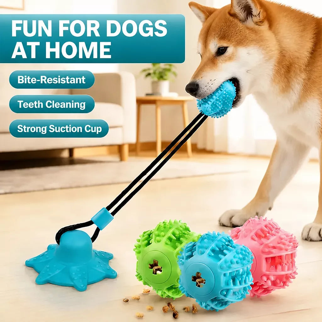 Suction Cup Treat-Dispensing Dog Toy