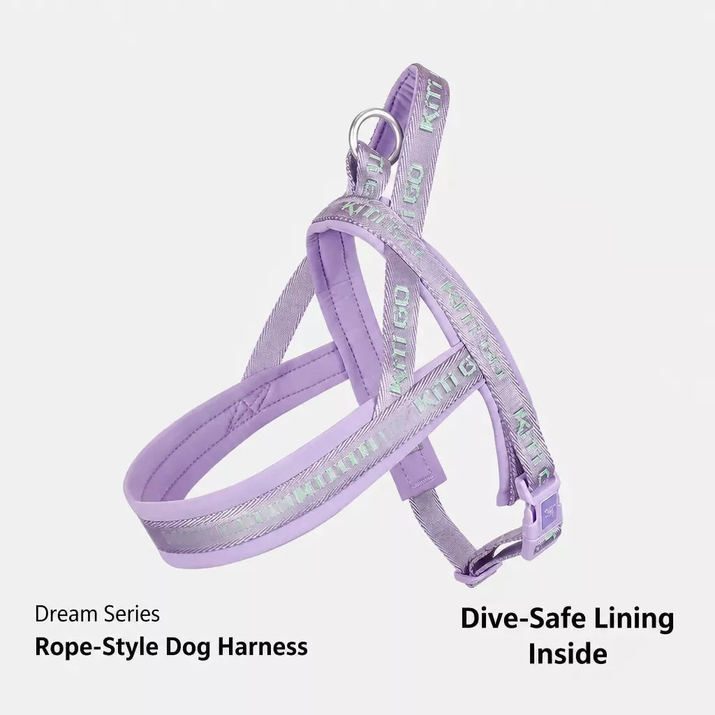 Nylon Dog Harness with Collar and Leash Set Options